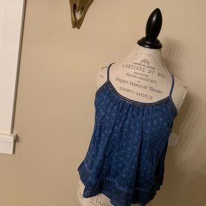 Denim looking/studded tank